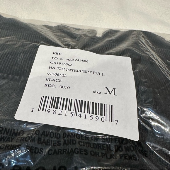 Free People x Hatch Intercept Maternity Pullover Sweatshirt Black Medium New - Picture 8 of 12